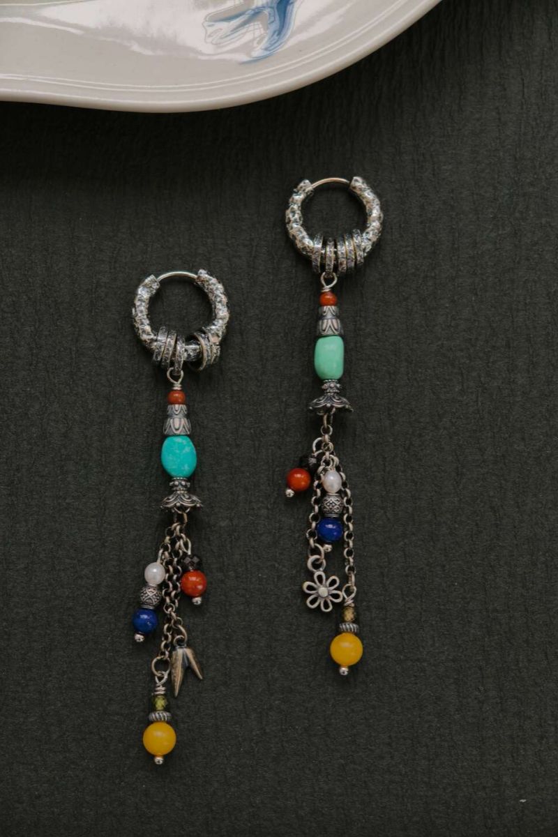 Luce di Loto · Orecchini Tibetani a Frange