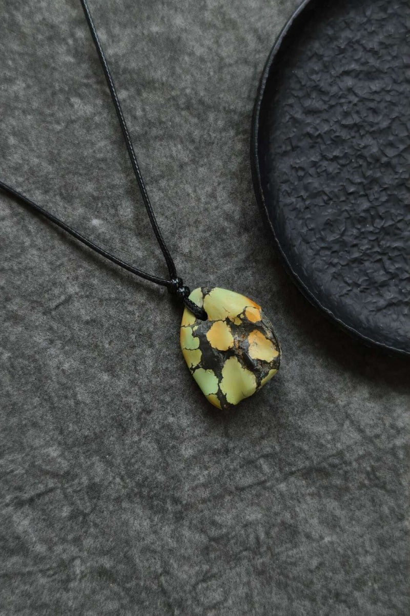 Collana tibetana con turchese naturale e ciondolo del Buddha | Ly·coure del Tibet