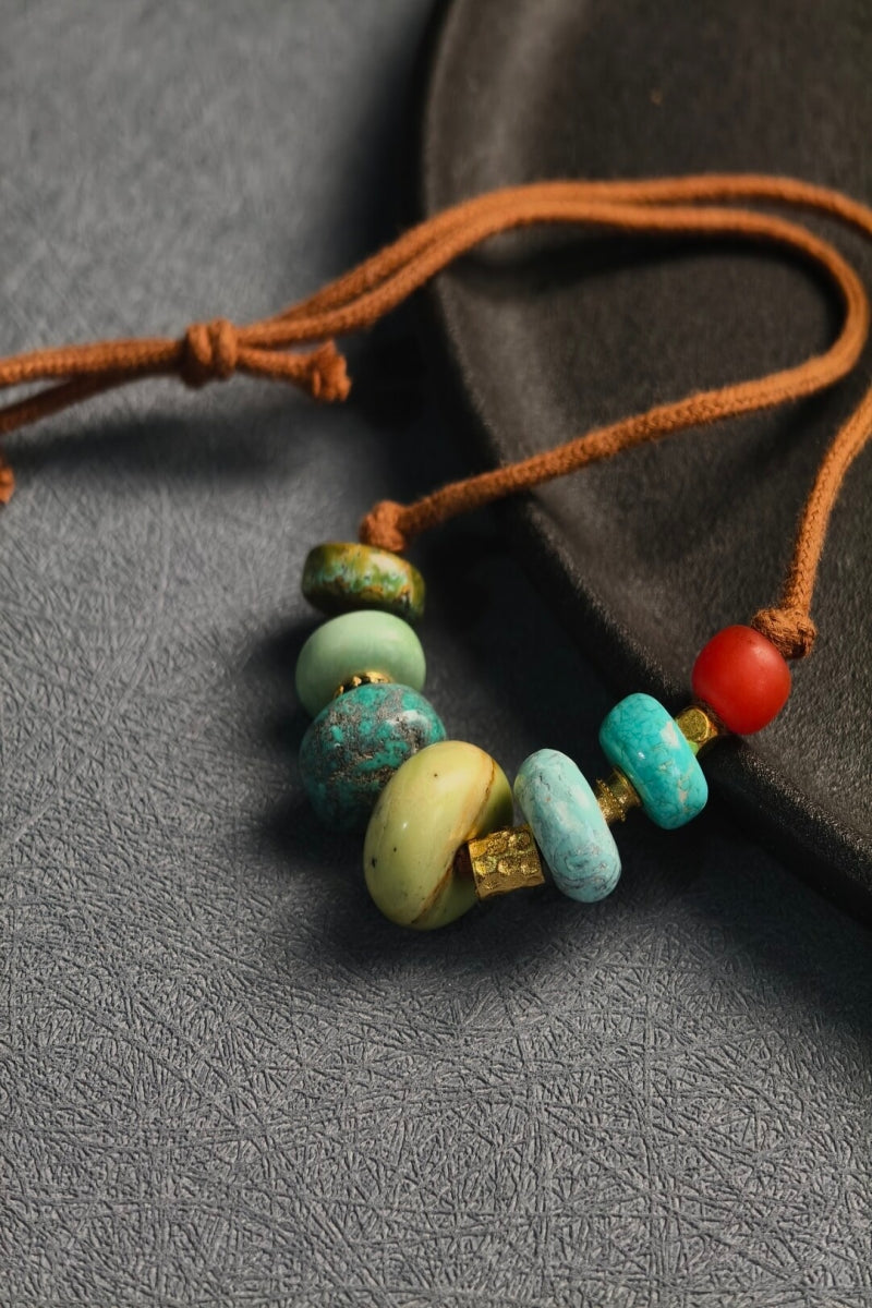 Collana clavicolare in turchese naturale | Ly·coure del Tibet