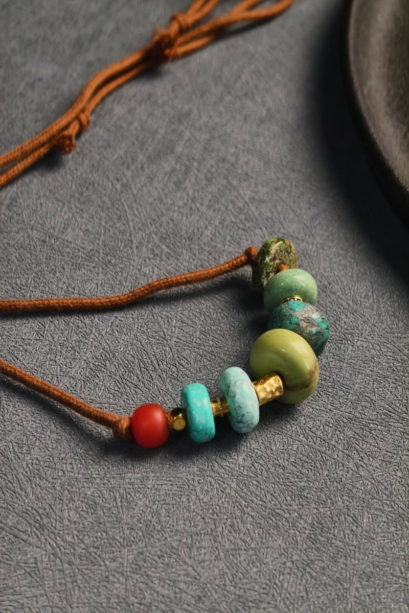 Collana clavicolare in turchese naturale | Ly·coure del Tibet