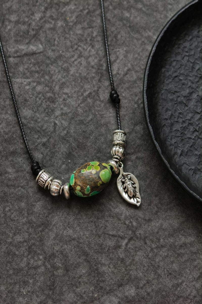 Collana in turchese naturale grezzo | Ly·coure del Tibet